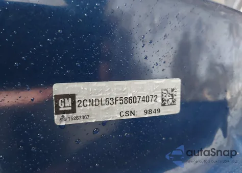 2008 Chevrolet Equinox Lt from USA, damaged, VIN 2CNDL63F586074072